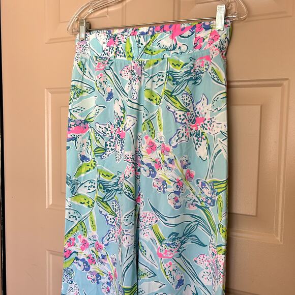 Lilly Pulitzer Women´s Coastal Bal Harbour Palazzo Bali Blue Pants Size XS - Picture 6 of 13